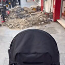 Bebek arabalı annenin İstanbul'daki kaldırımlarla imtihanı kamerada