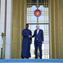 Cumhurbaşkanı Erdoğan Senegal Başbakanı Sonko'yu resmi törenle karşıladı