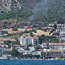 Datça’da makilik alanda yangın