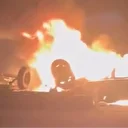 Otomobil traktöre çarpıp alev aldı: Yaralılar var