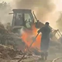 Isparta’da köyde çıkan yangın saman balyalarını kül etti
