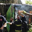 Direksiyonda fenalaşıp kaza yapan otobüs şoförü öldü