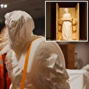 Antalya'da ilginç görüntü: Müzenin taşınma şekli herkesi hayrete düşürdü