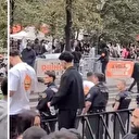 Paris'te 'bedava tavuk' izdihamı