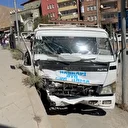 Hakkari'de freni boşalan çekici 6 araca çarptı