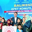 Depremden 40 gün sonra temeller atıldı