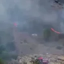 Kağıthane'de ağaçlık alanda yangın