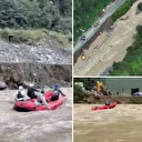 Rize'de sele rağmen rafting yaptılar