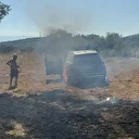 Erdek’teki anız yangını zeytinliklere sıçradı: Müdahale sürüyor