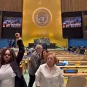 Kolombiya heyeti 'Özgür Filistin' nidaları atarak Netanyahu’yu protesto etti