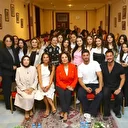 Türk sinema oyuncuları Azerbaycan'da öğrencilerle buluştu