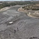 Edirne'deki Şerbettar Göleti kuraklık nedeniyle tamamen kurudu