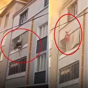 Önce torununu sonra kendini attı: 3'üncü katta yaşanan dehşetin yeni görüntüsü ortaya çıktı