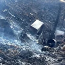 Ot yangınında alevlerin sıçradığı baraka ile 4 arı kovanı yandı
