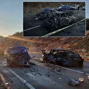 Karabük'te çarpışan iki otomobil alev aldı: Feci kazada üç ölü beş yaralı