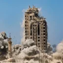 Gaza: l’armée israélienne bombarde un immeuble à plusieurs étages à l’ouest de la ville