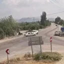 Adana'da kavşakta yaşanan feci kaza kamerada