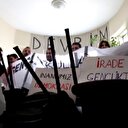 CHP Trabzon İl Başkanlığı'ndaki "işgal" eylemi sürüyor