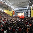 Makedonya'da hükümete destek mitingi