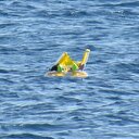 Deniz simidiyle açığa sürüklenen bebek kurtarıldı