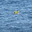 Deniz simidiyle bir kilometre açığa sürüklenen bebek kurtarıldı