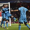 Arsenal-Barcelona maçından kareler