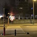 Brüksel'deki PKK çadırı yakıldı