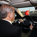 Cumhurbaşkanı Erdoğan direksiyona geçti