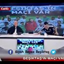 Top direkte patlayınca BJK TV'de masaları yumrukladılar