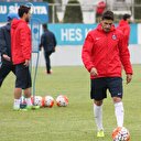 Özer Hurmacı zorla Trabzonspor antrenmanına çıktı