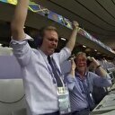 İzlandalı spikerin gol sevinci kamerada