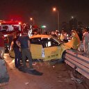 15 Temmuz Şehitler Köprüsü girişinde trafik kazası