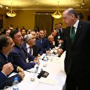Cumhurbaşkanı Erdoğan Türk iş adamlarıyla buluştu