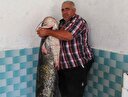 Boyu kadar balık yakaladı