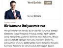 Bir kanuna ihtiyacımız var
