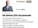 Hiç birimiz 250. kişi olamadık