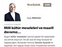 Milli kültür meseleleri ve maarif davamız…