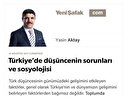 Türkiye’de düşüncenin sorunları ve sosyolojisi