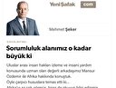 Sorumluluk alanımız o kadar büyük ki