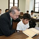 Cumhurbaşkanı Erdoğan öğrencilerle Kur'an'ı Kerim okudu