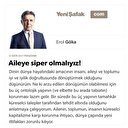 Aileye siper olmalıyız!
