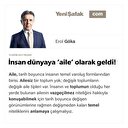 İnsan dünyaya ‘aile’ olarak geldi!