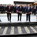 Bakü'de liderlerden tarihi kareler