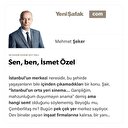 Sen, ben, İsmet Özel