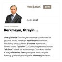 Korkmayın, titreyin…