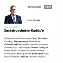 Soçi zirvesinden Kudüs’e