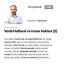 Veda Hutbesi ve insan hakları (2)