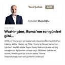 Washington, Roma’nın son günleri gibi…