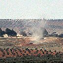 Afrin'de teröristler bez parçalarını kaldırmaya başladı