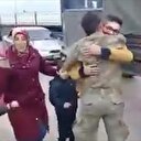 Afrin konvoyunu durdurup askerlerimize sarılan vatandaşlar